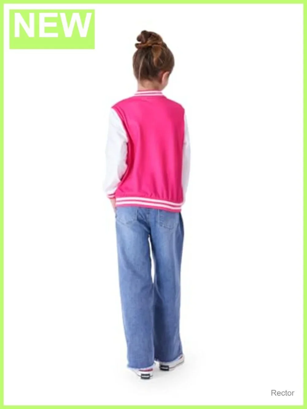 Disney Kids Varsity Bomber Jacket Zip Up Sweatshirt for Toddler to Big Kid